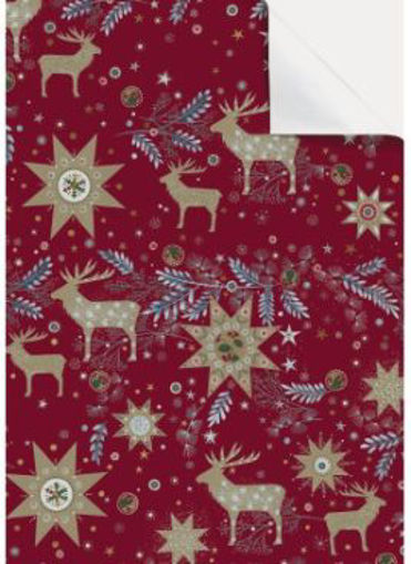 Picture of WRAPPING PAPER RED STAR